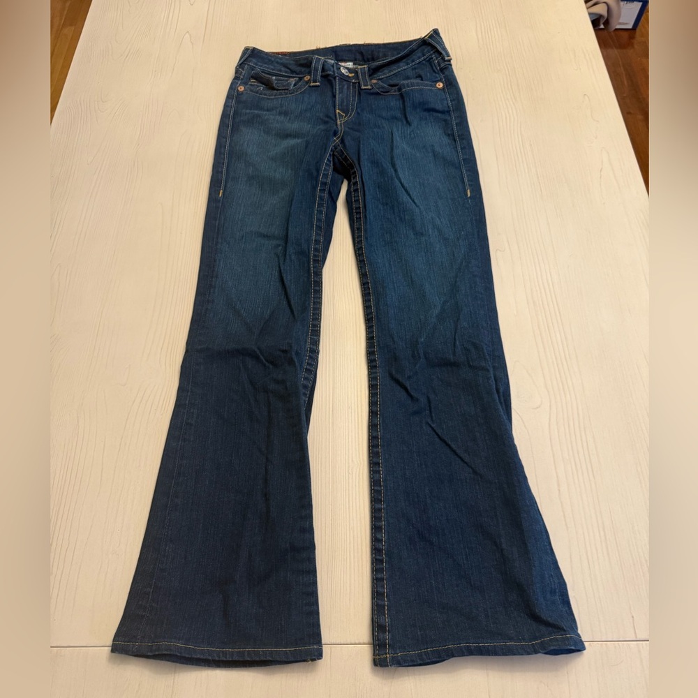True Religion Dark Blue Flare Jeans